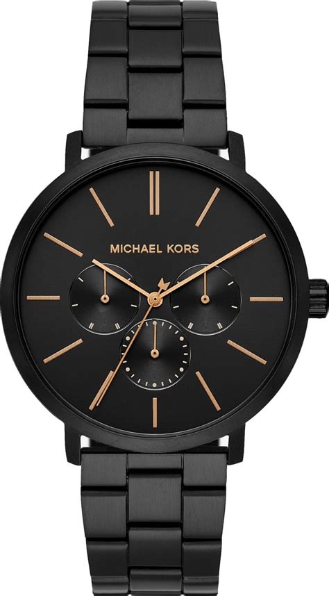 michael kors blake mens watch black|michael kors clear band watch.